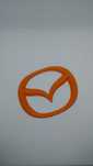 Emblemat Mazda drukowany 3d kolory