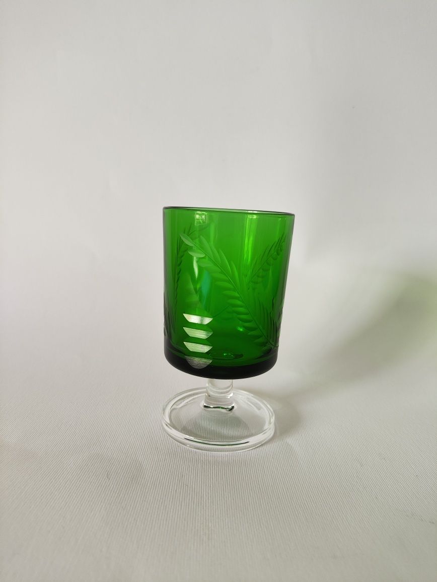 Copos vintage biselados