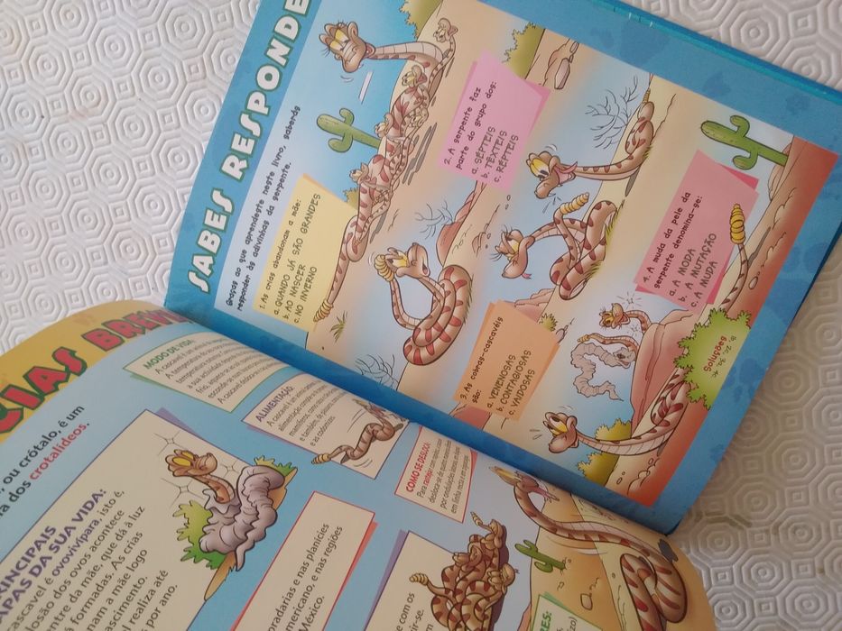 Livro Mundo maravilhoso dos Animais Disney As Cobras