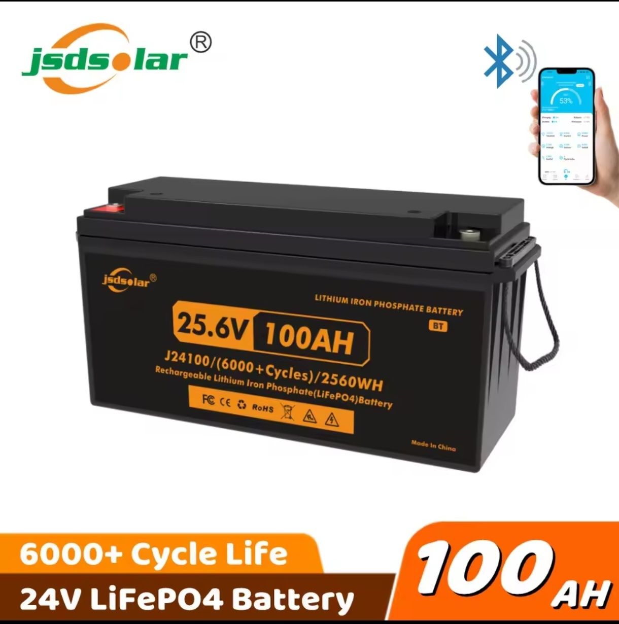 Аккумулятор JSDSolar 24v 100Ah новый