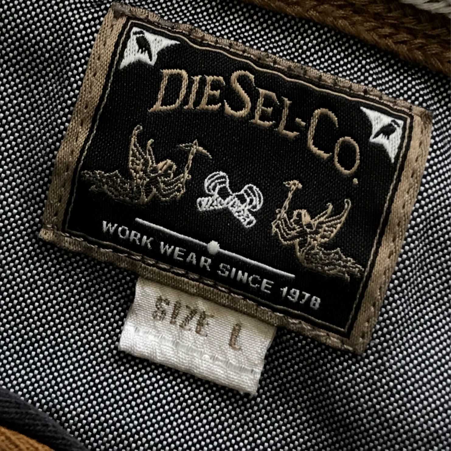 Diesel big logo худі з великим логотипом Дізель L