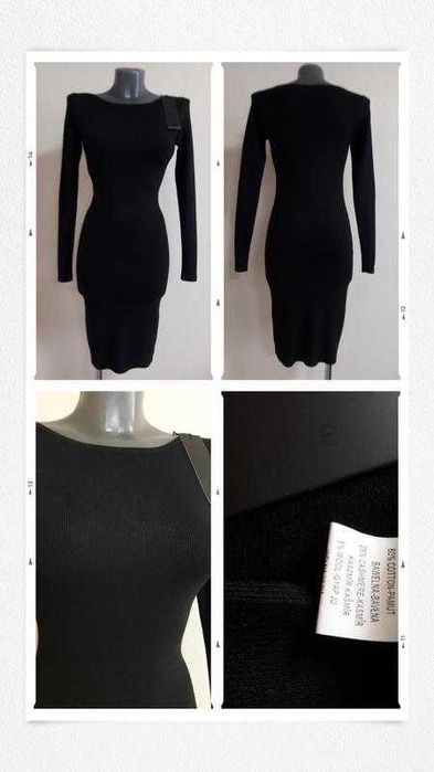 Облягаюча,мега якісна сукня-футляр в мікро-рубчик,з кашеміром,на 42/48