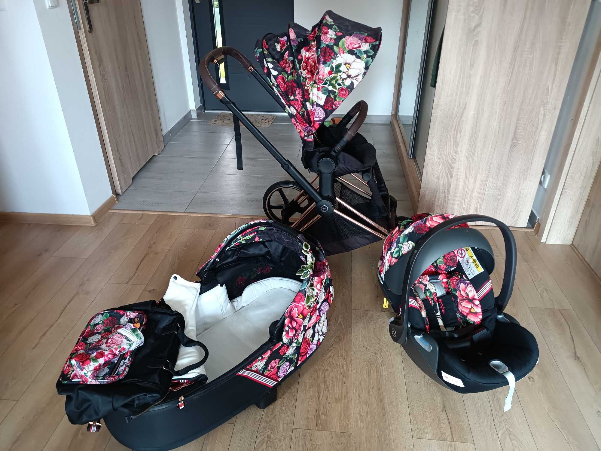 Cybex Priam FCollection Rose Spring Blossom Dark