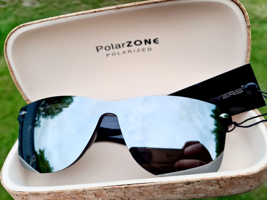 Okulary Przeciwsłoneczne Revers lustrzane bezramkowe z etui