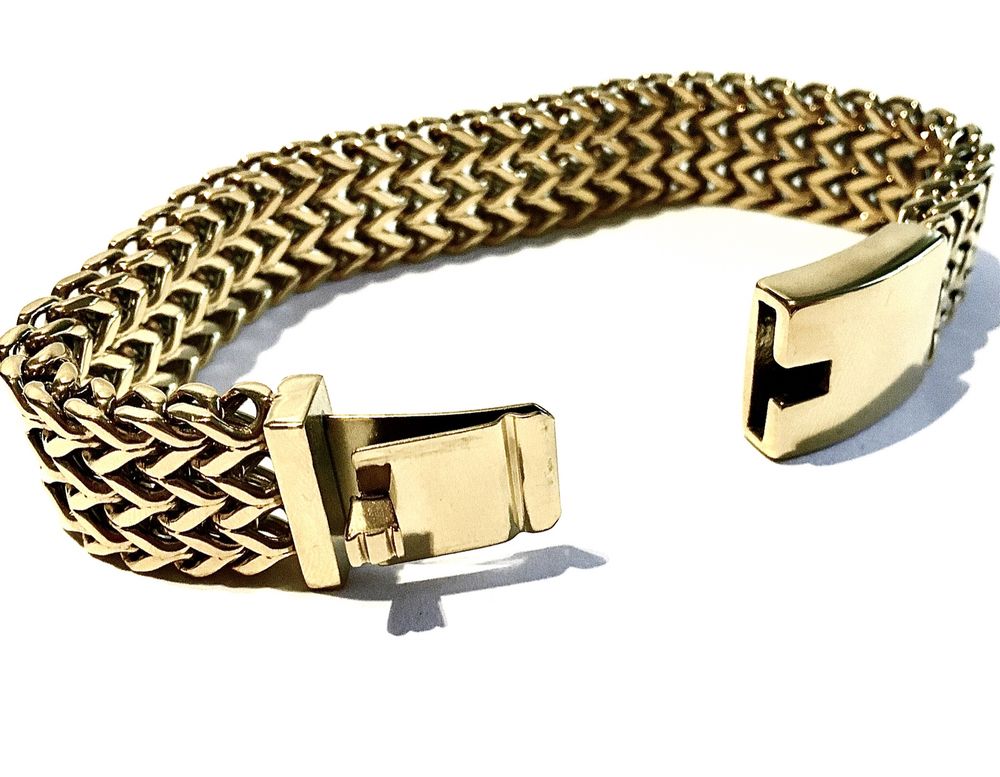Złota męska bransoleta CARTIER•wybita próba 585 pozłacana ogniowo