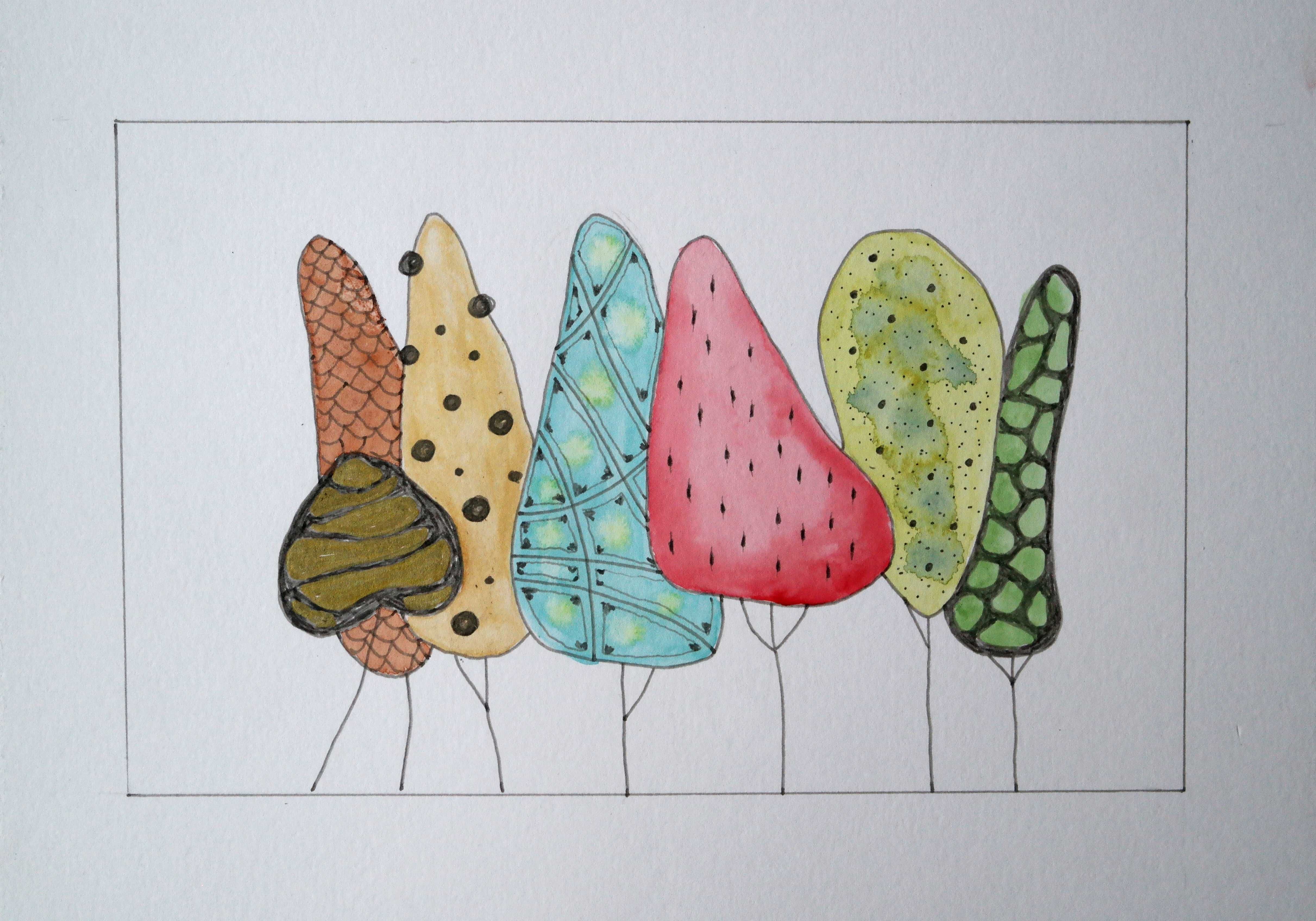 Grafika akwarelowa 20 x 30