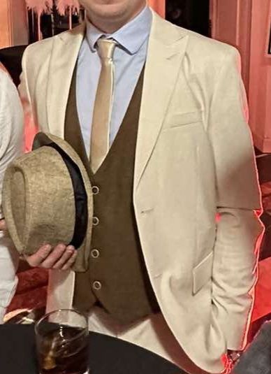 Garnitur Ecru zestaw Wielki Gatsby Vintage Retro Impreza Lata 20