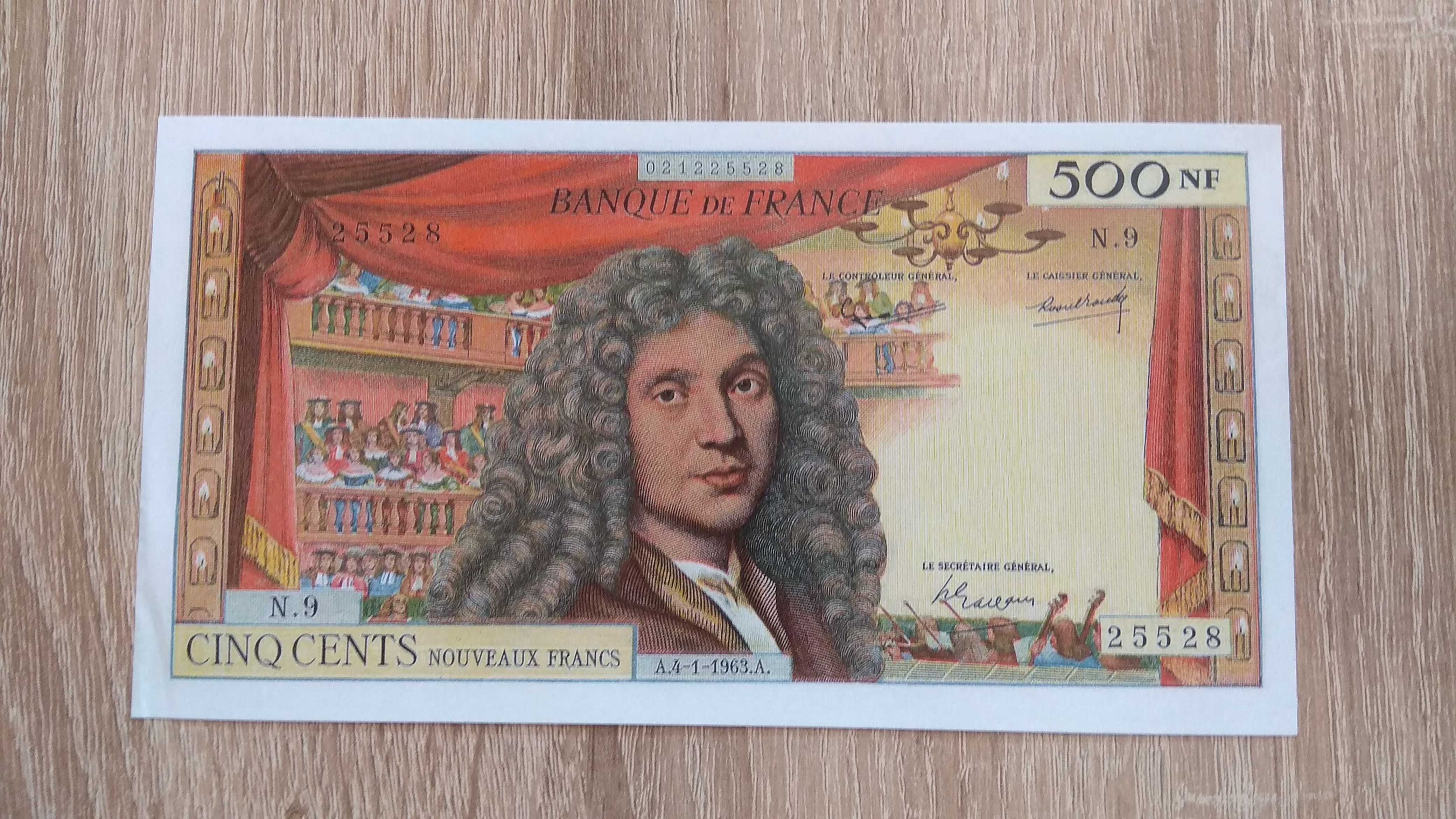 nowe kopie banknotów Francuskich