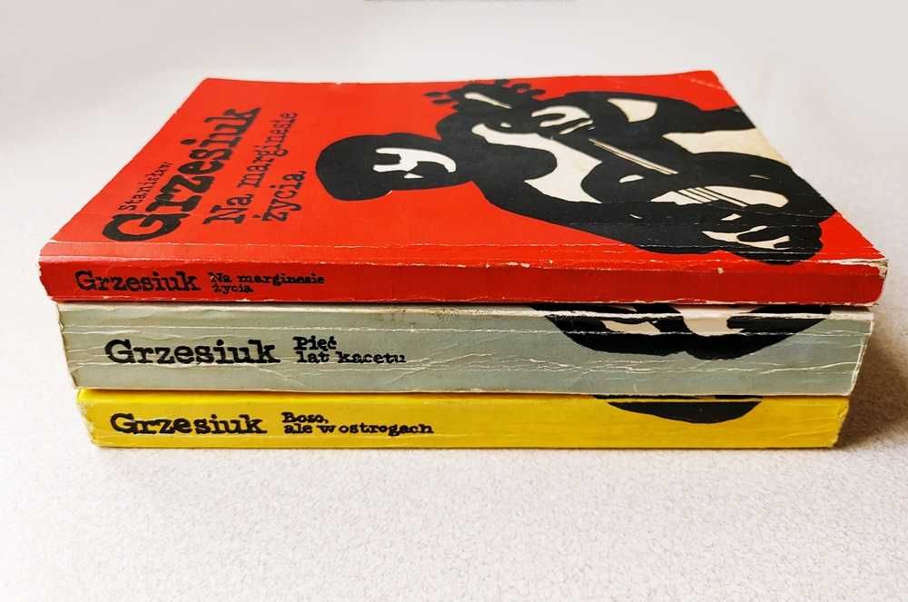 Grzesiuk Trylogia Boso Na marginesie życia Pięć lat kacetu x3