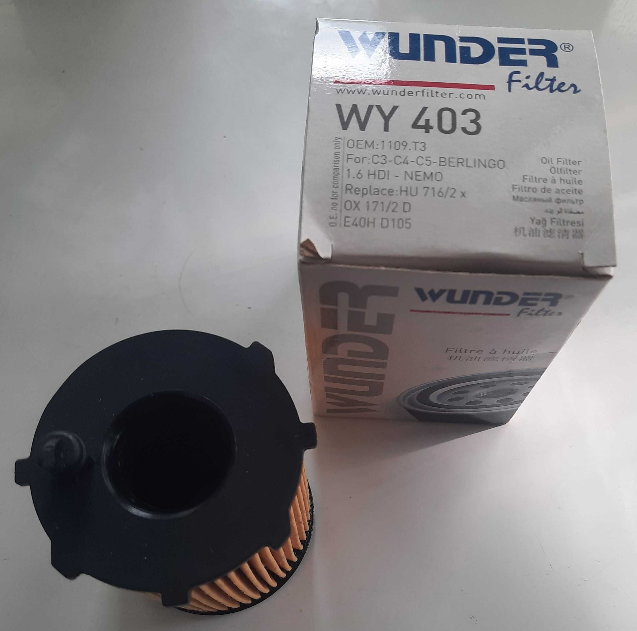 Масляний фільтр Wunder WY 403