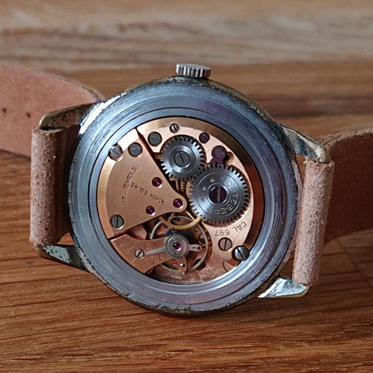 Cortebert Antimagnetic zegarek naręczny swiss made vintage cal. 697