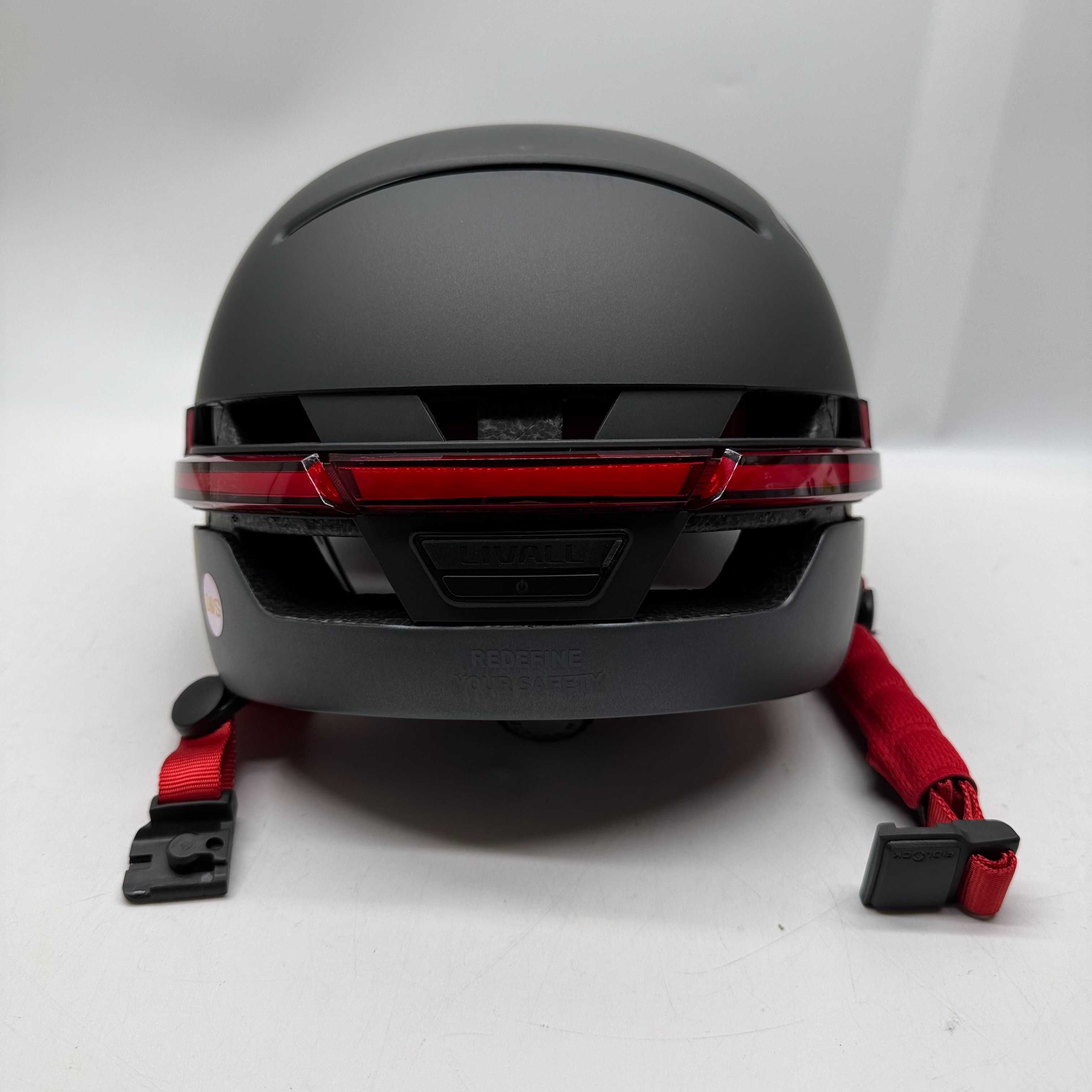 Livall BH51M Neo Kask Rowerowy Czarny LED, z głośnikami JBL, rozmiar M