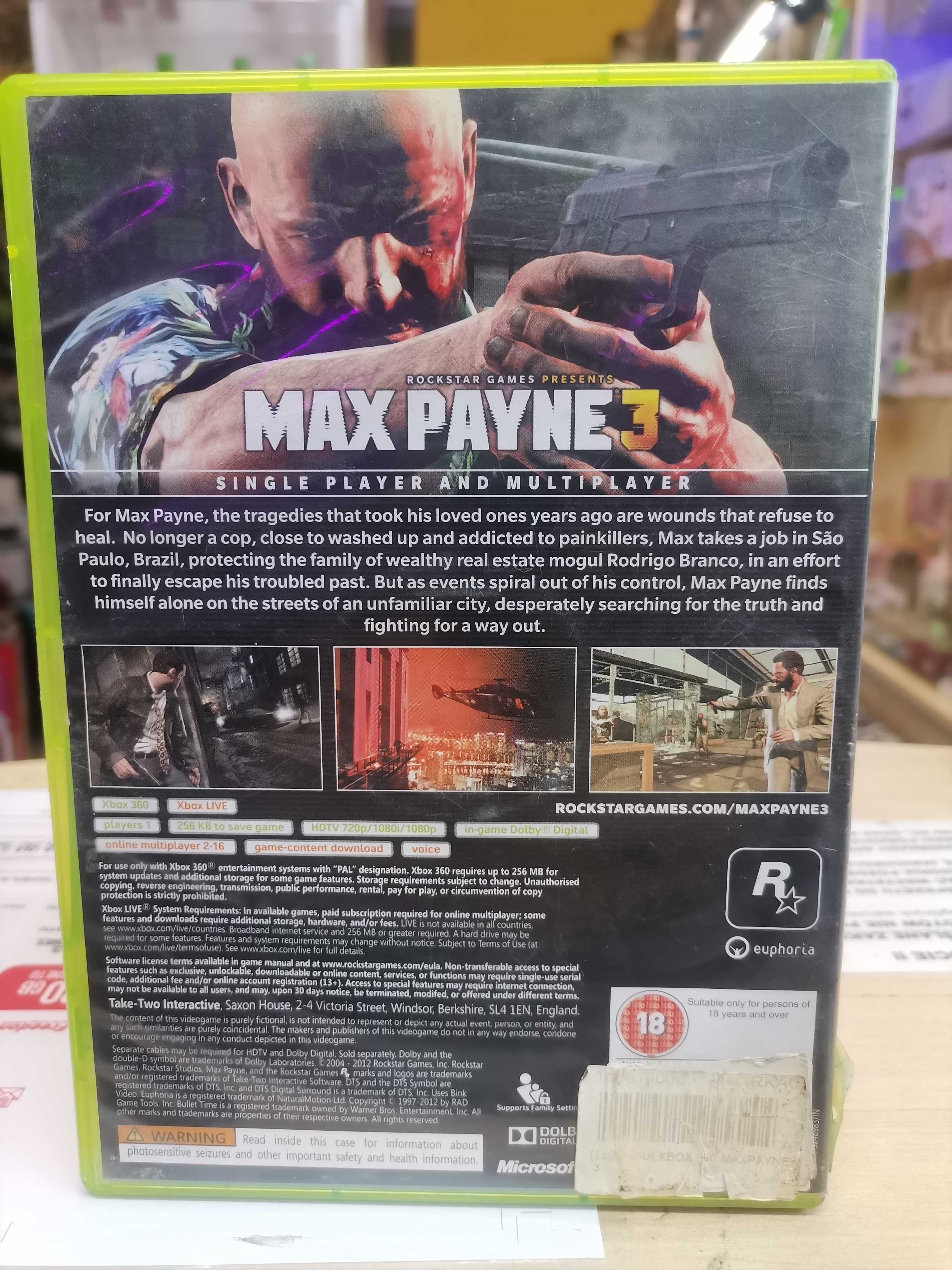 Sklep Chybie.. Gra na Xbox 360 - MAXPAYNE 3