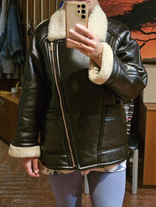 Дубленка ZARA экокожа