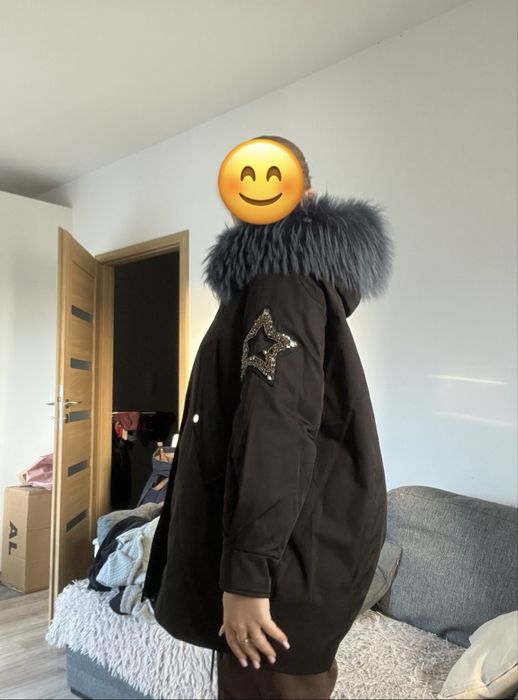 Kurtka zimowa puchowa damska 38 – bardzo ciepła