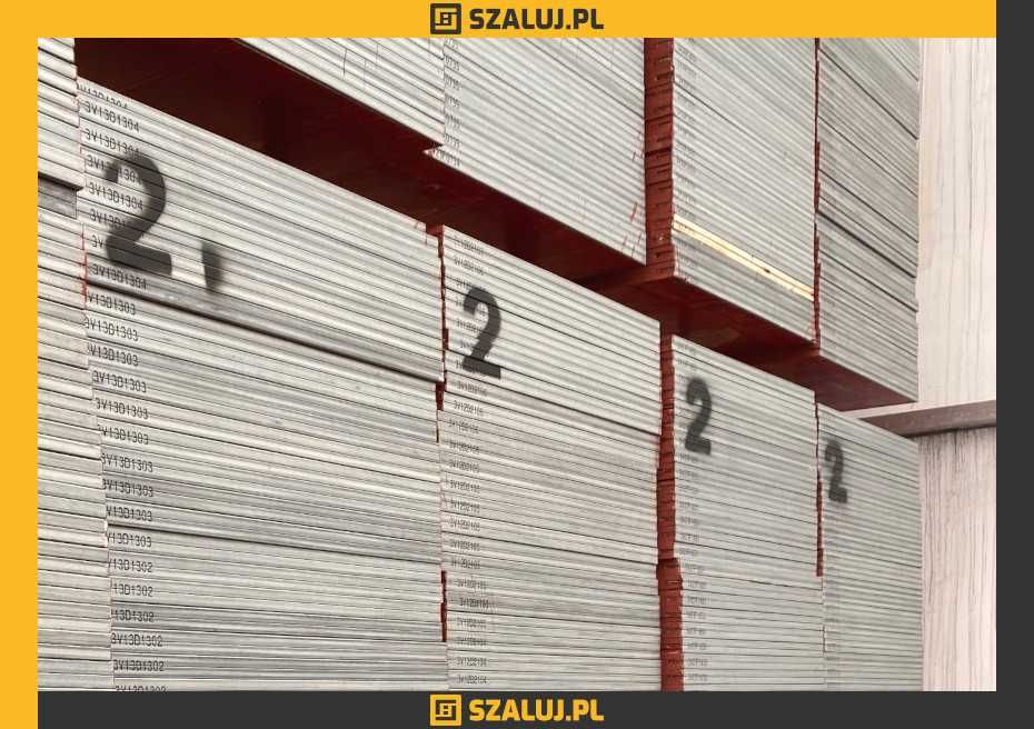 Płyta sklejka trójwarstwowa II gat. okucie 1m2 Szalunki stropowe