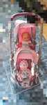 Carrinho de Bebe para brincar com 2 bonecos