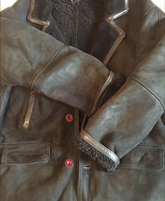 Мужская натуральная дублёнка XXL