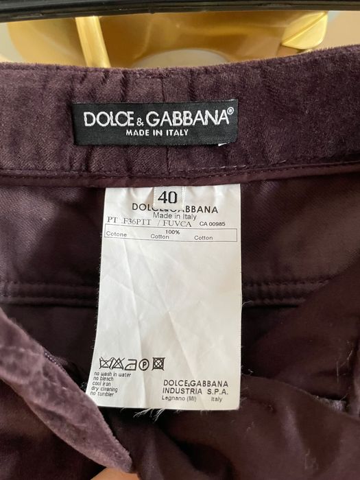 Бархатные брюки Dolce&Gabbana s-m оригинал