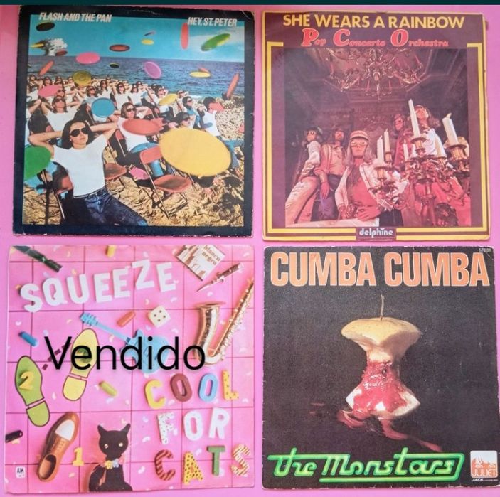 Discos de vinil 7 " Squeeze,etc...