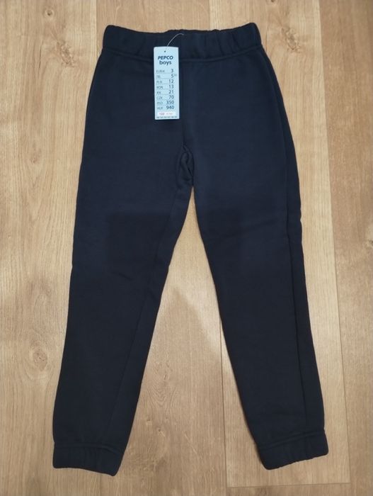 Nowe z metką spodnie dresowe ciepłe granatowe