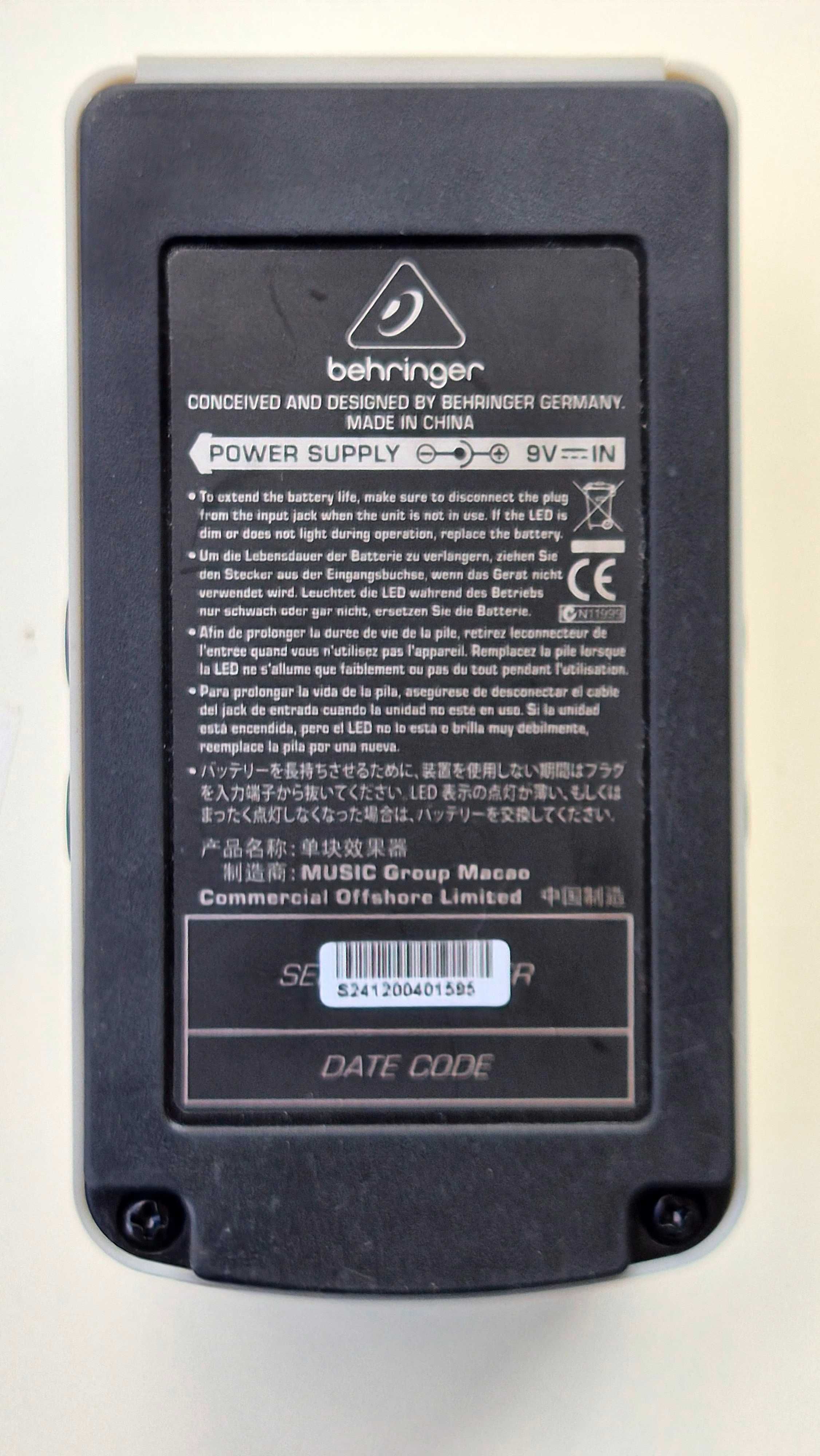 Behringer NR300 Noise Reducer - nowy z zasilaczem i kablem