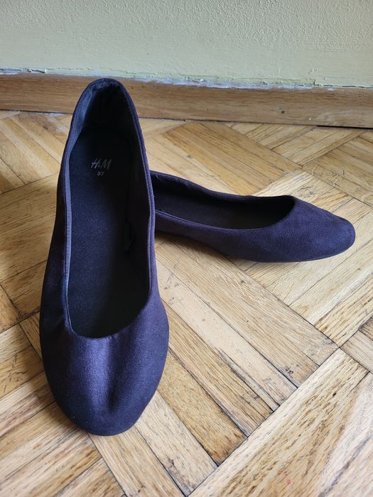 Czarne klasyczne baleriny H&M