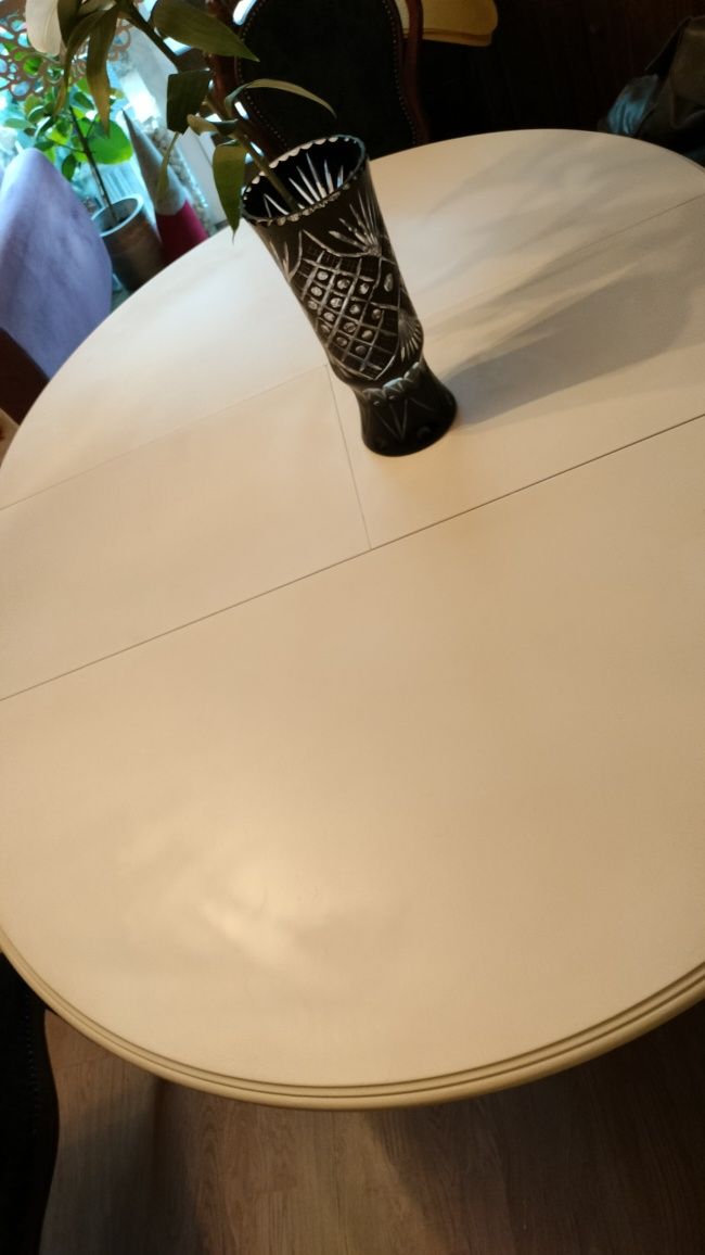 Biały drewniany rozkładany stół TANIO!!