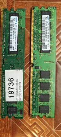 Цена за 2 планки Оперативная память Samsung DIMM 1Gb DDR2-800MHz PC2-6
