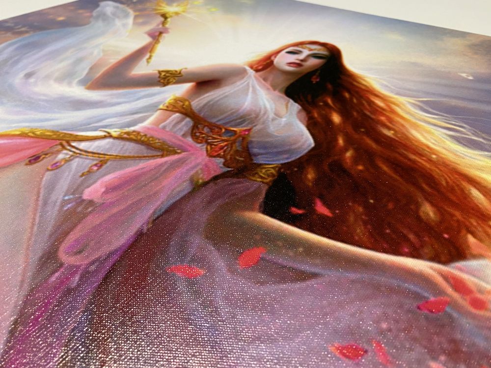 Новая Картина Богиня Ангел Афродита цветов Греции 100х70 фото печать