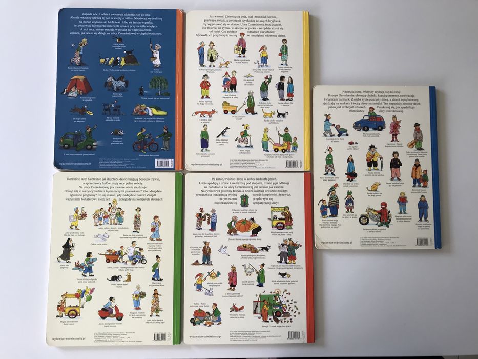 Zestaw książek Zima, Wiosna, Lato, Jesień i Noc na ulicy Czereśniowej