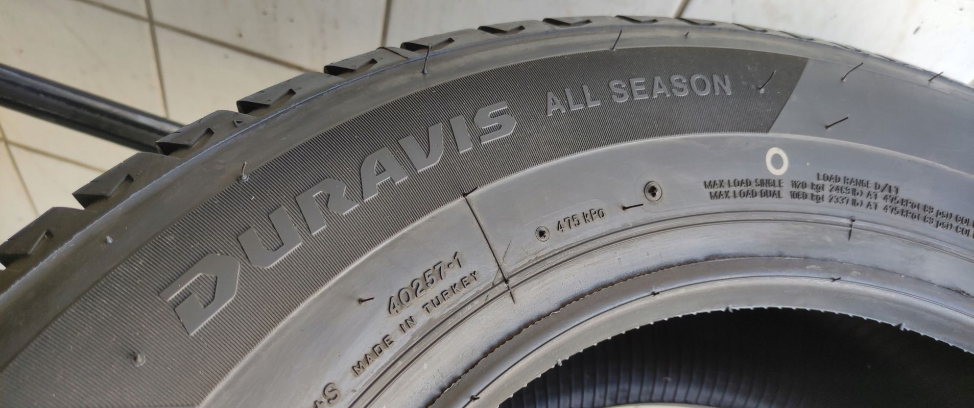 4x 225/65r16c Bridgestone Duravis AllSeason C/A/72dB 2 lata gwarancji