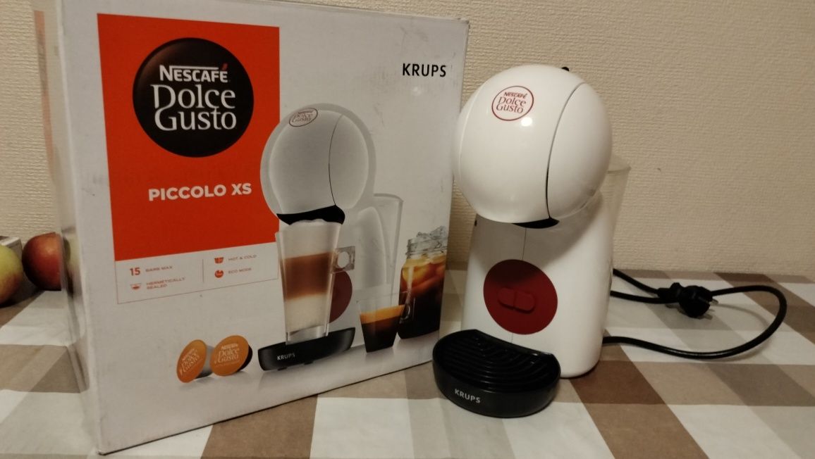 Капсульна кавоварка еспресо Krups Nescafe Dolce Gusto Piccolo XS White