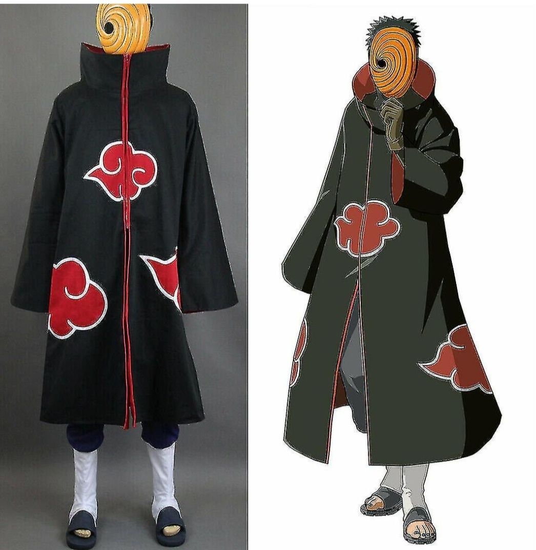 Kimono, kostium Naruto Akatsuki Płaszcz