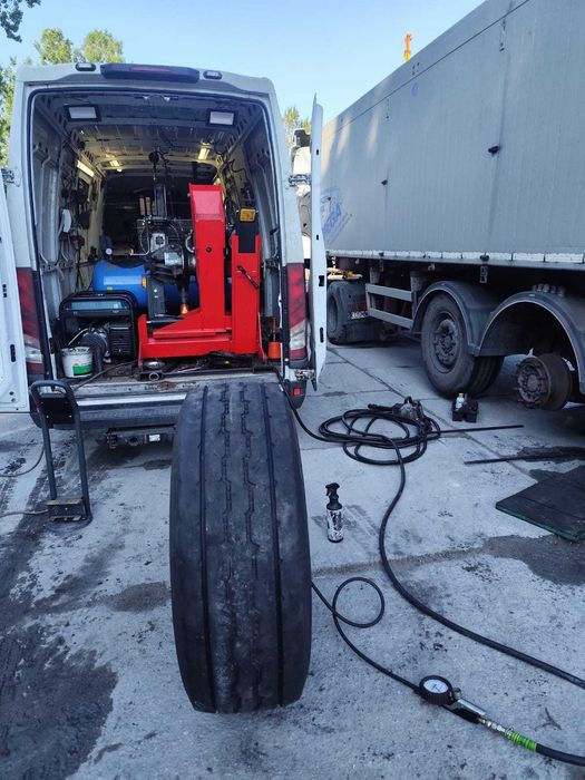 Mobilna wulkanizacja 24/7 Mobilny serwis opon