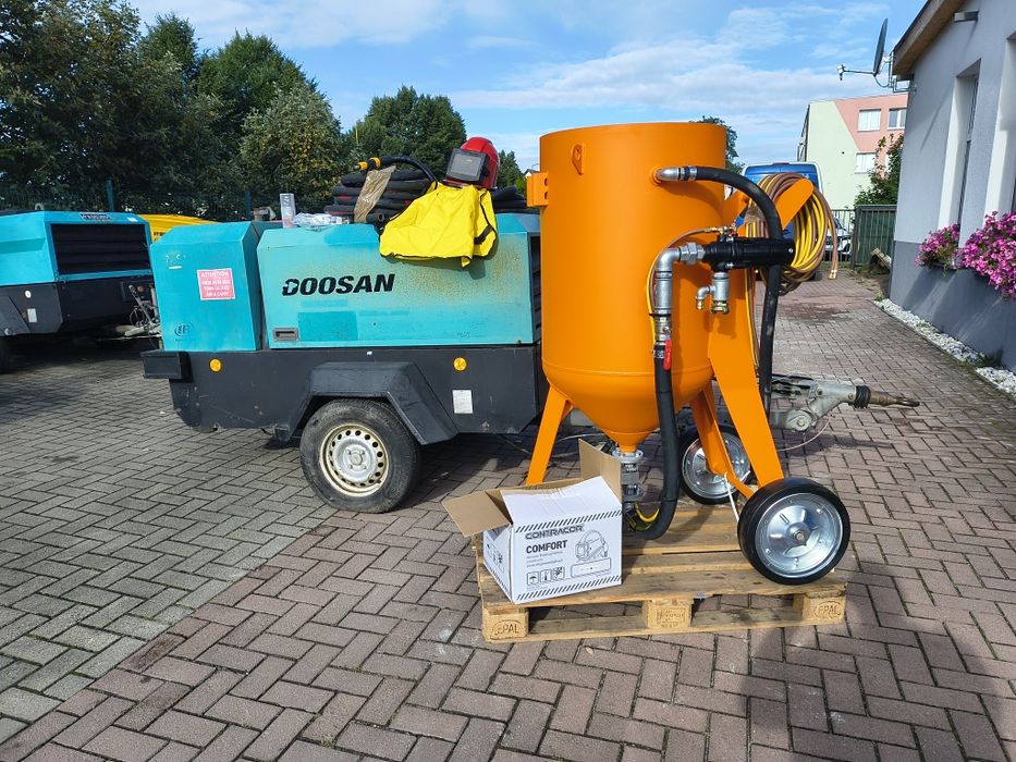Komplet Kompresor+piaskarka nowa 200 L dostawa szkolenie gratis.