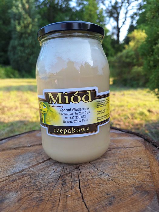Miód rzepakowy 1,25kg Pasieka Włodarczyk