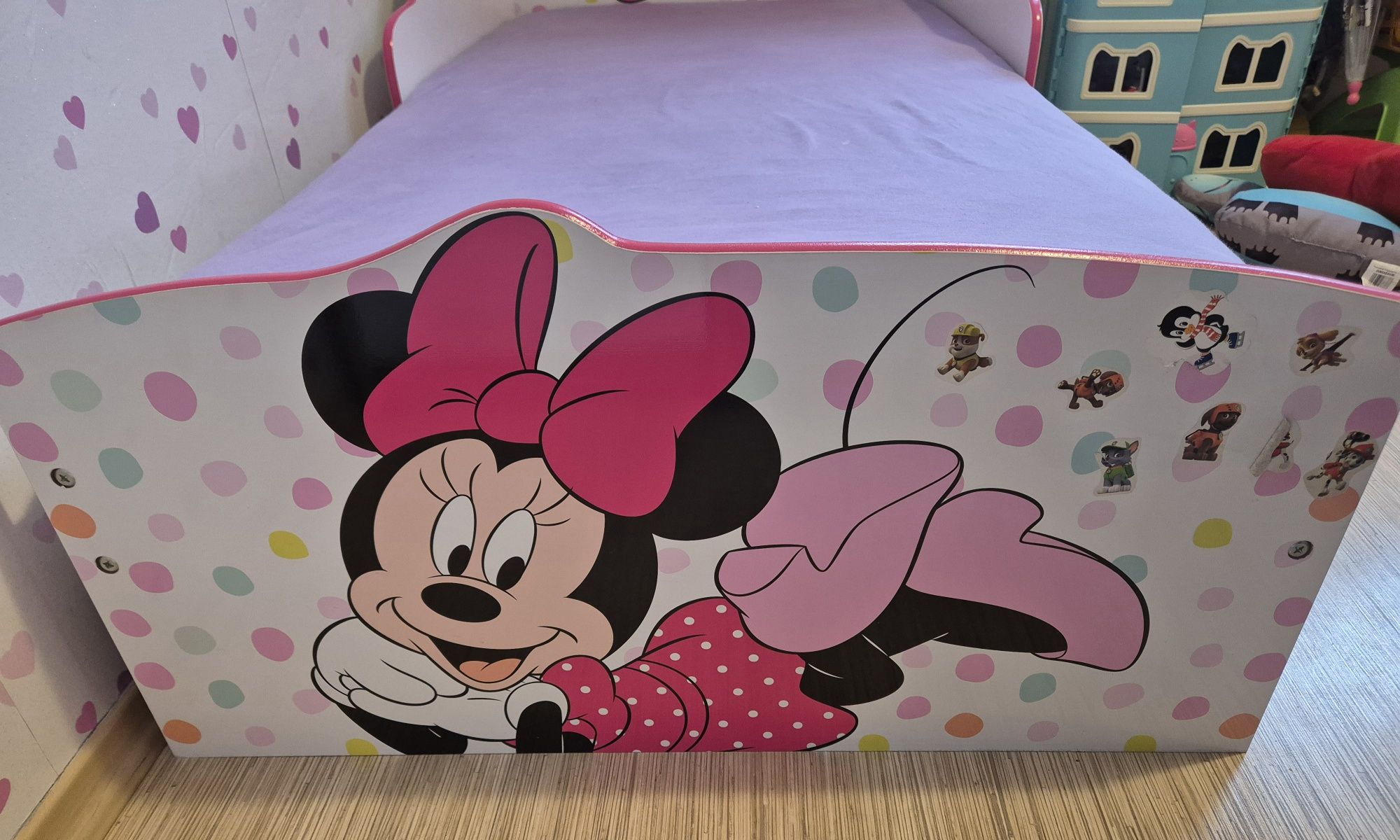 Łóżko łóżeczko Myszka Minnie z materacem