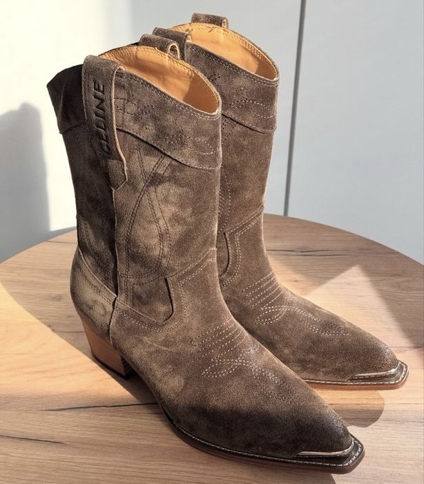 Ковбойські чоботи, козаки натуральна замша Celine