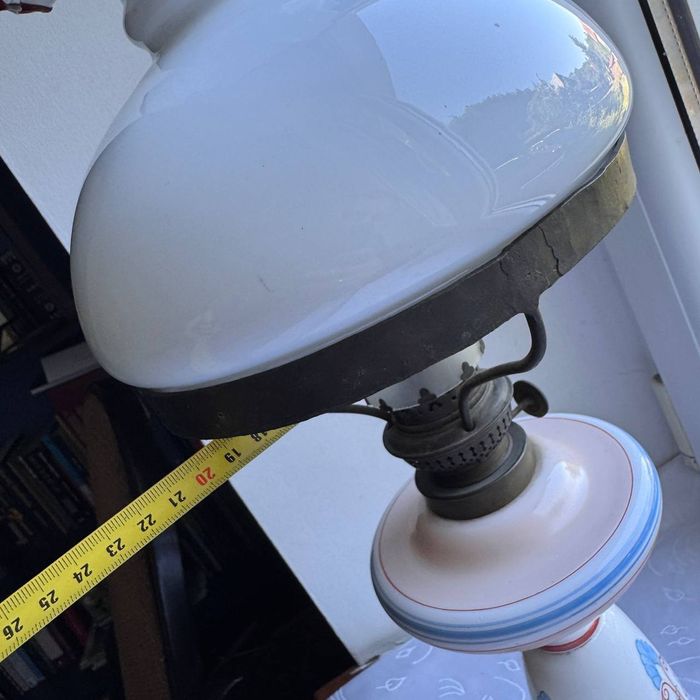 Lampa naftowa Szklana XlX wiek