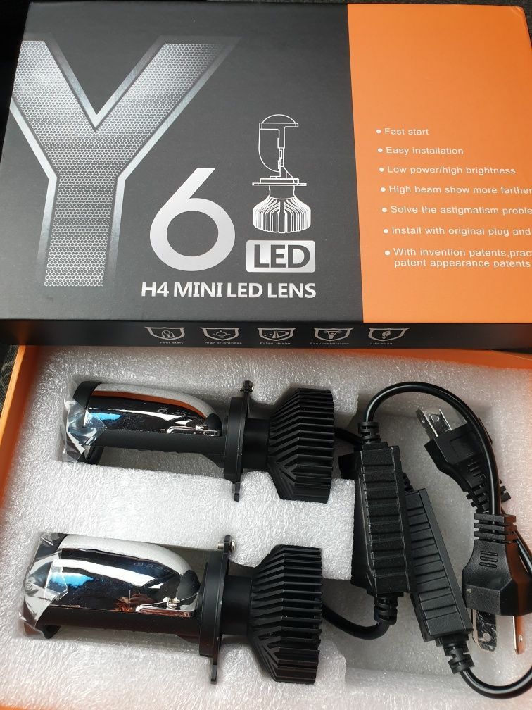 Mini led lens Y6 H4 міні лінзи Н4 Bi-Led