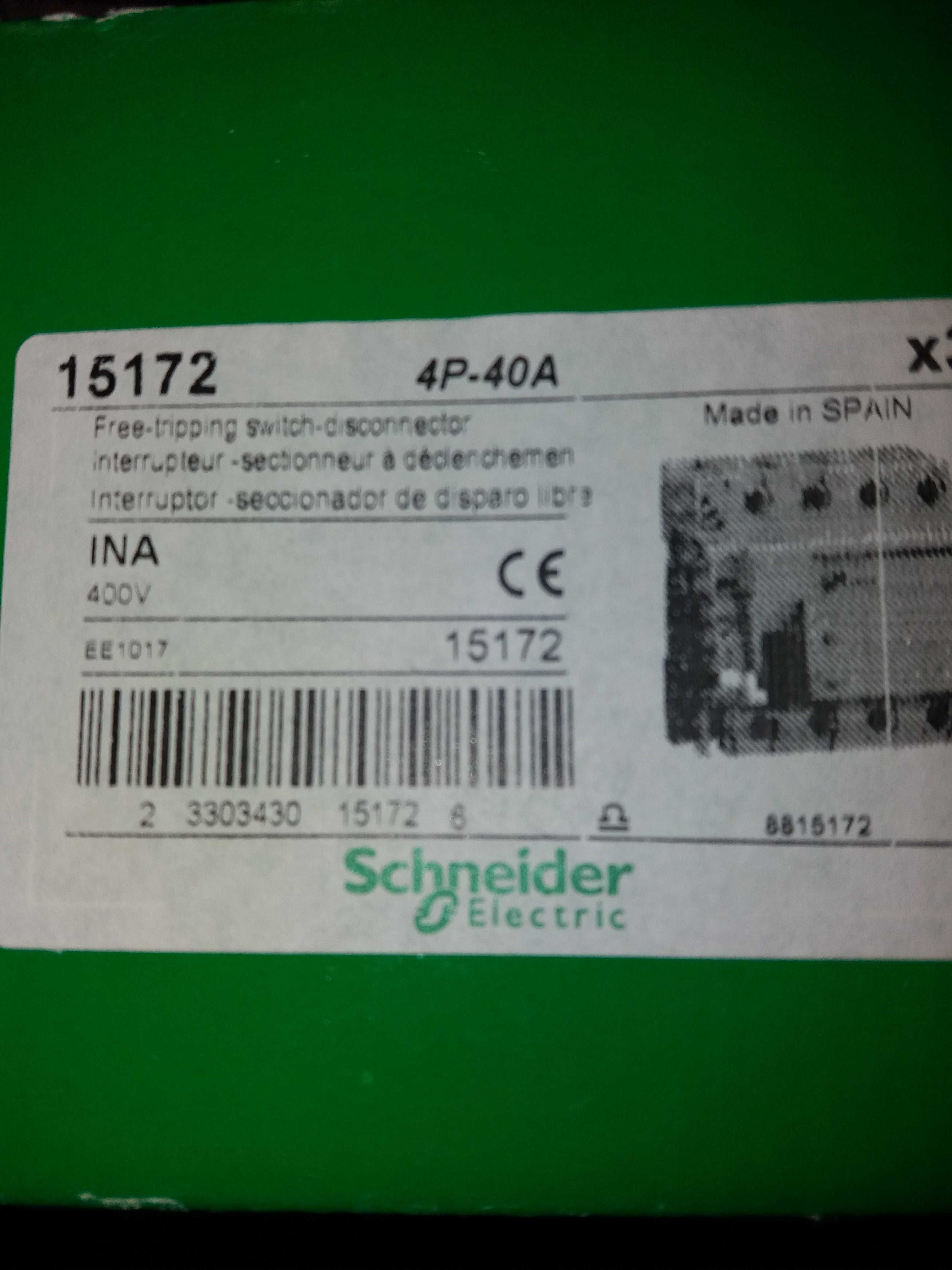 Interruptor seccionador de disparo livre SCHNEIDER 15172