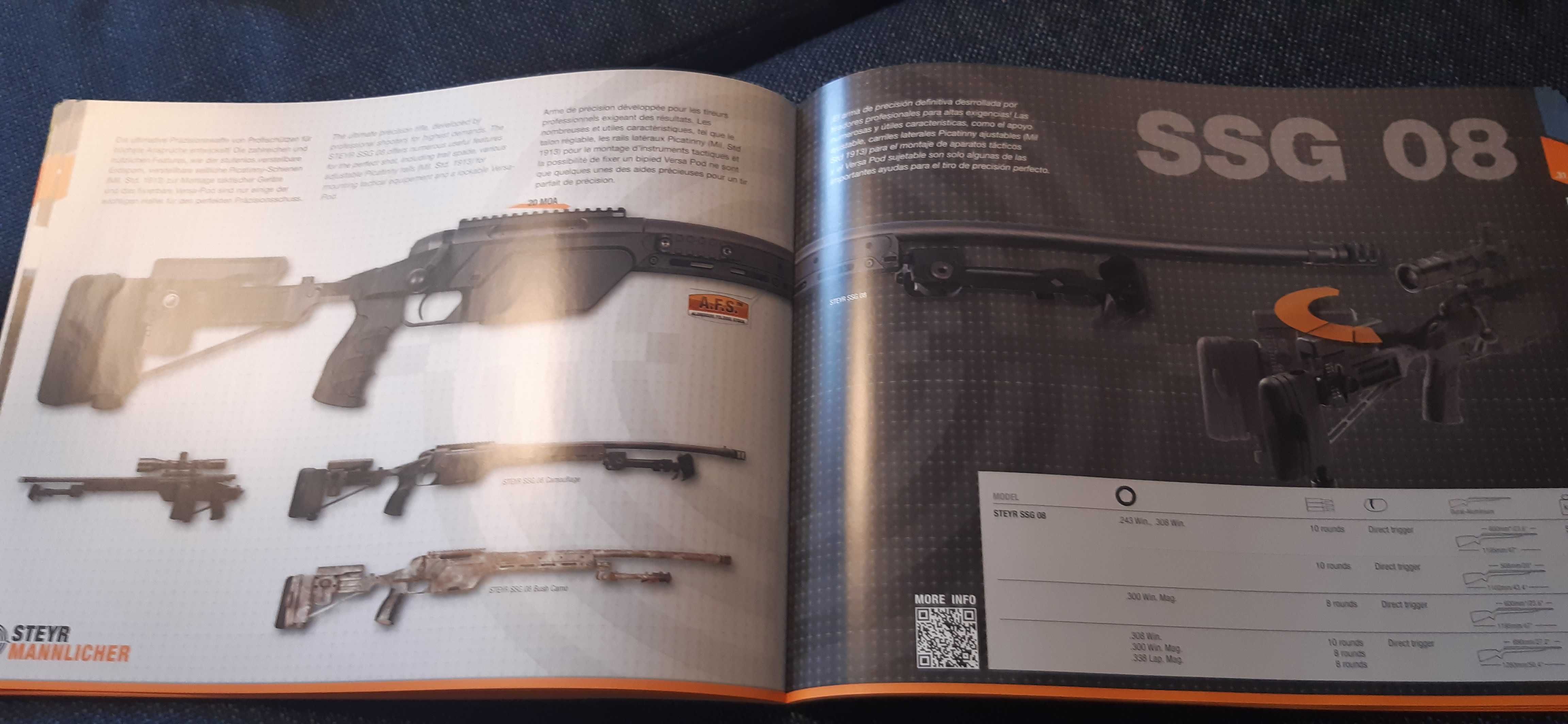 stary katalog broni strzeleckiej sportowej STEYR dla kolekcjonerów