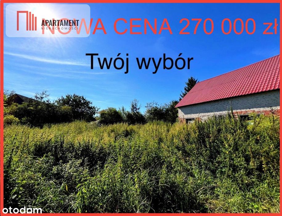 Zaproponuj cenę. Działka, budynek 163m, jezioro