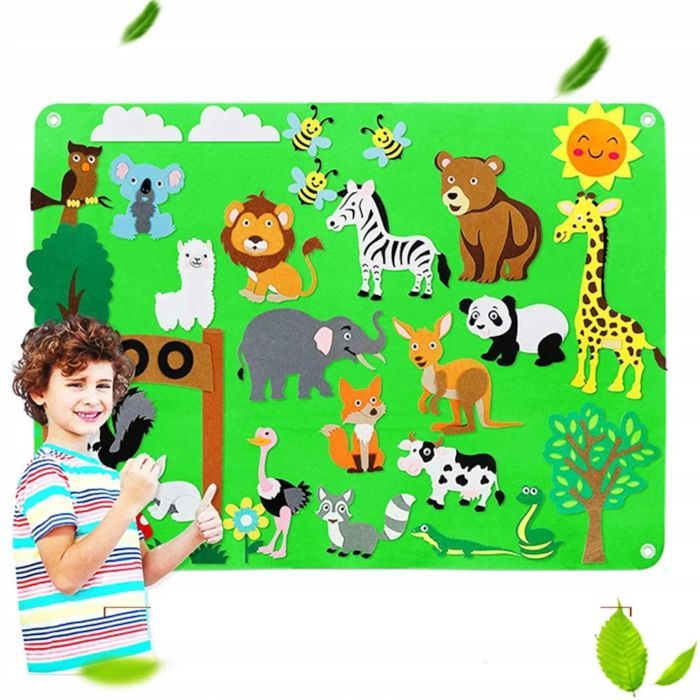 Tablica Filcowa Zabawka Filcowa Mata Na Rzepy Zoo F22
