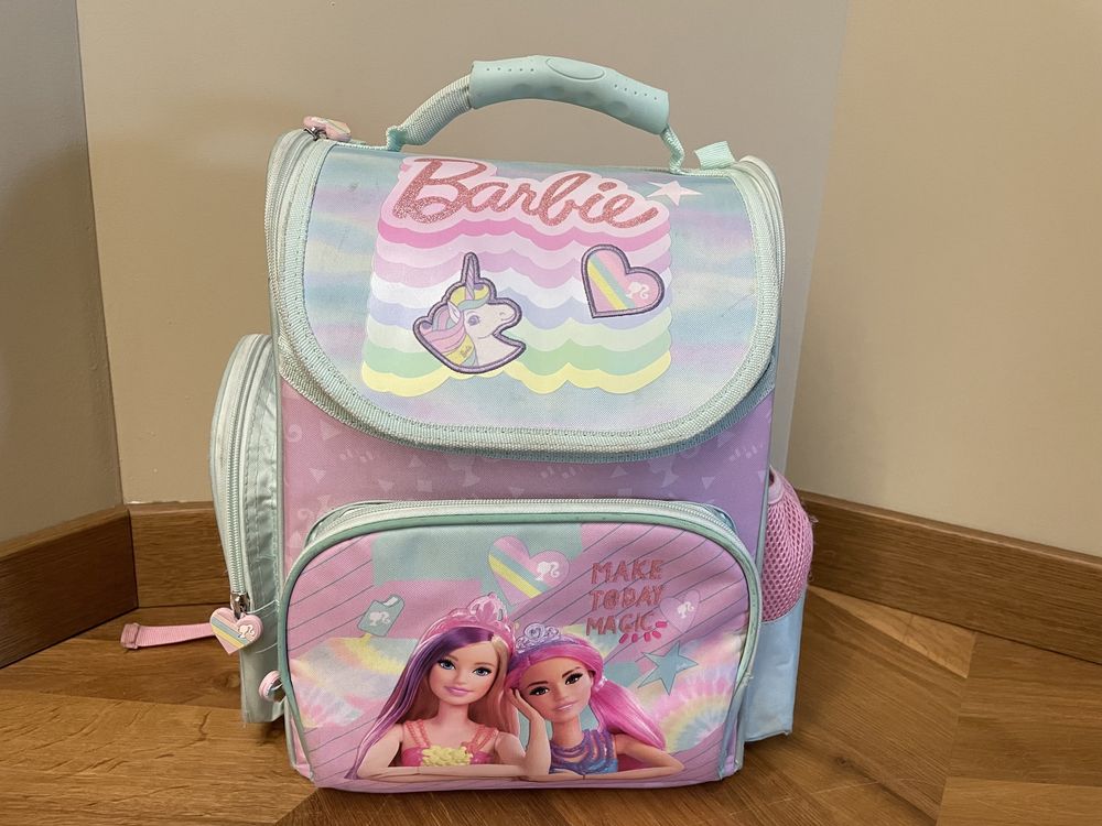 Tornister+piórnik 3 komory Barbie plecak szkoły Elsa Elza Frozen