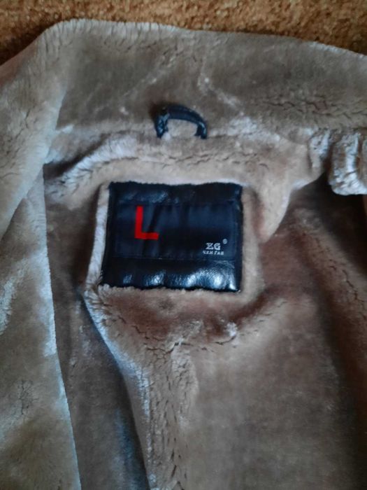 Дубленка новая ( эко кожа ) "L"