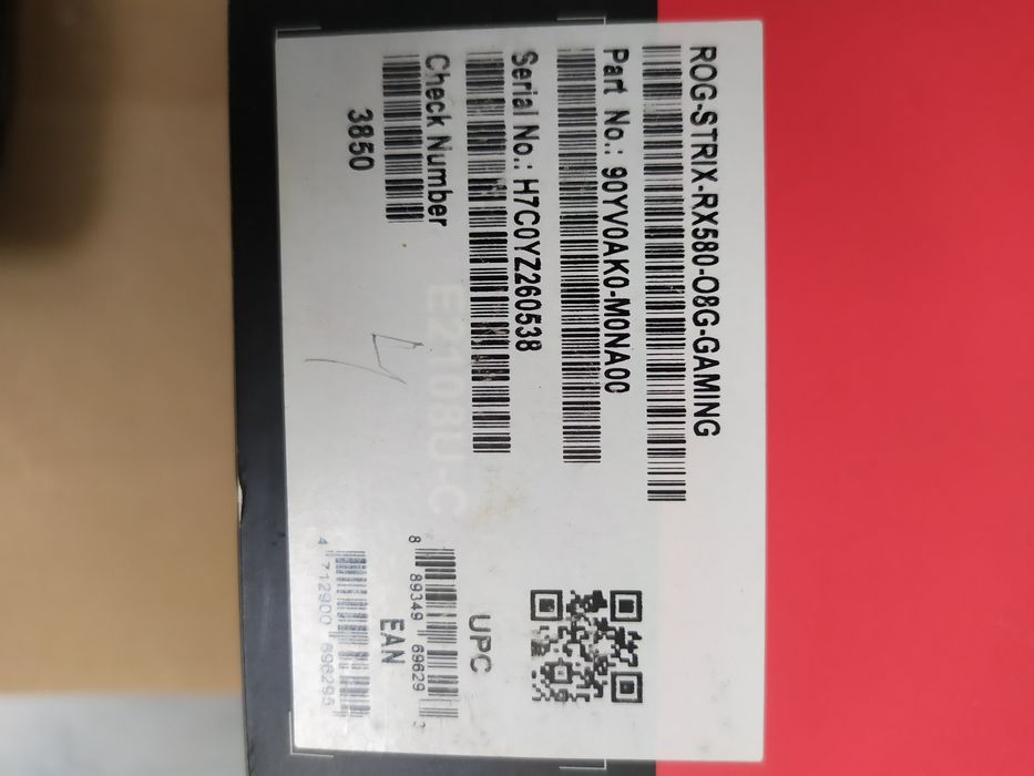 Игровая видеокарта Asus Radeon RX 580 ROG Strix 8GB Gaming DDR5 256bit