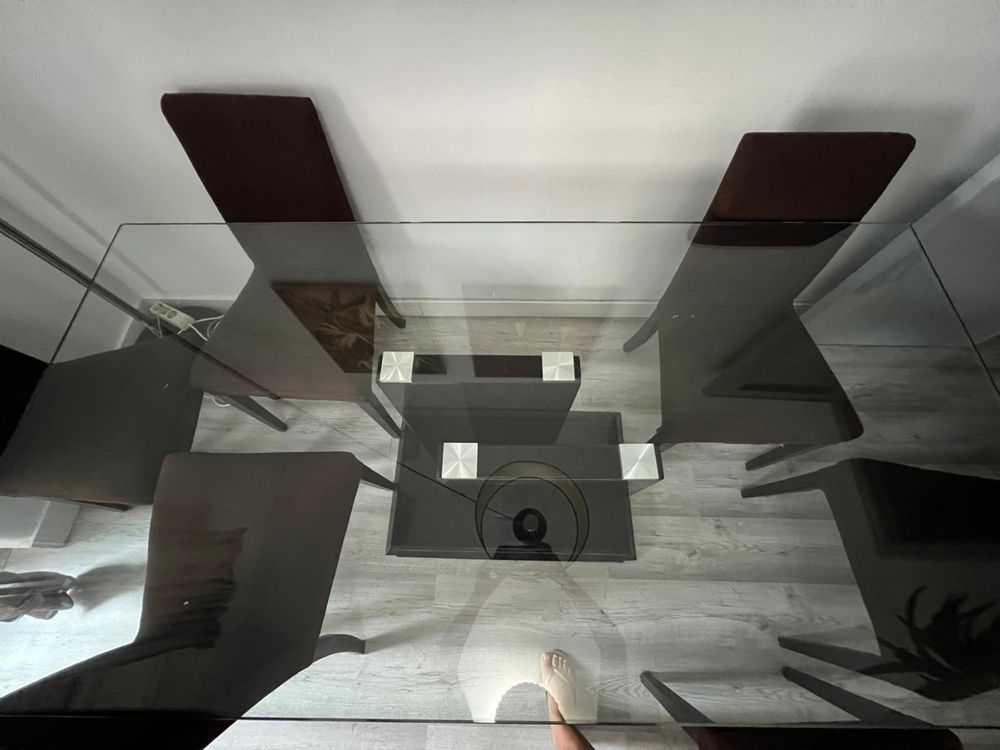Mesa de jantar vidro 180x90