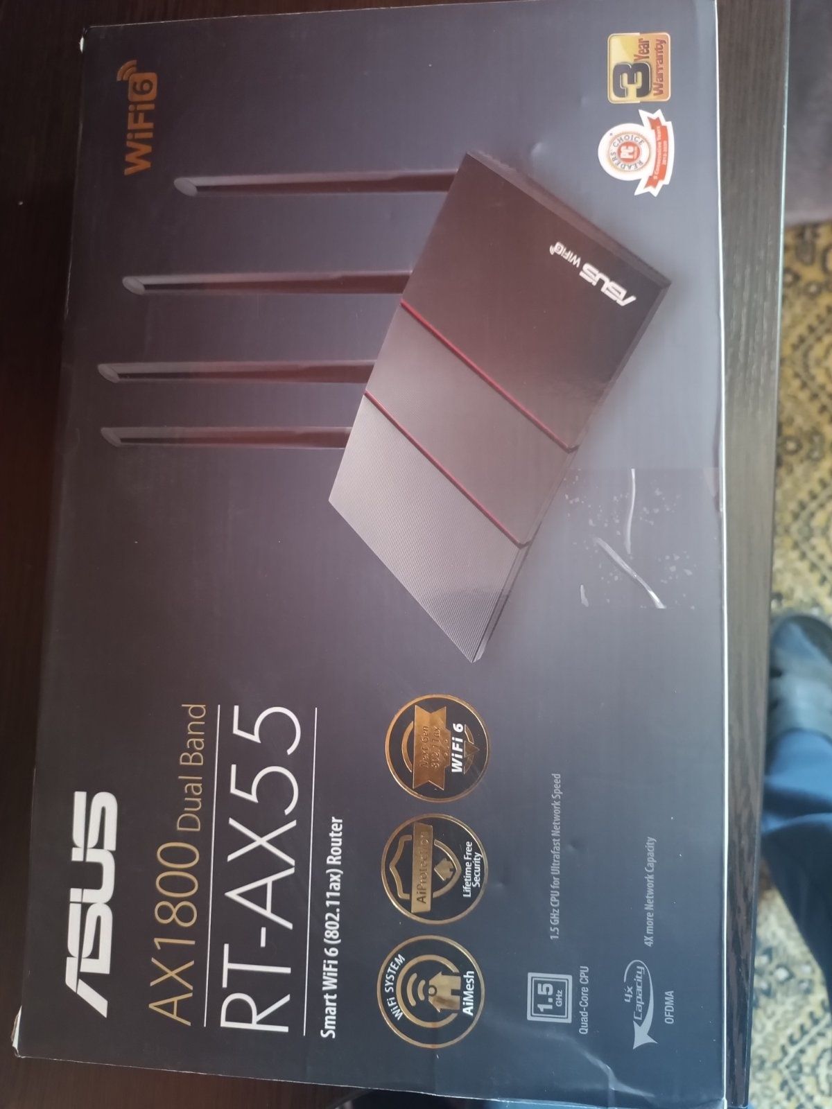 Маршрутизатор ASUS RT-AX55 Wi-Fi 6 (AX1800), як новий